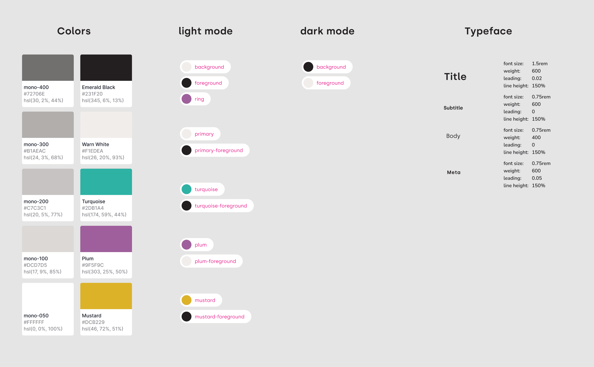 Color Palettes